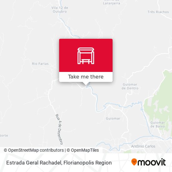 Estrada Geral Rachadel map
