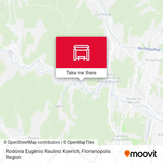 Rodovia Eugênio Raulino Koerich map