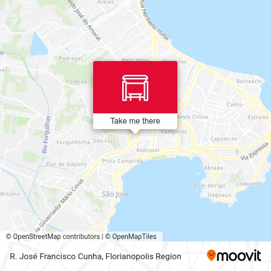 R. José Francisco Cunha map