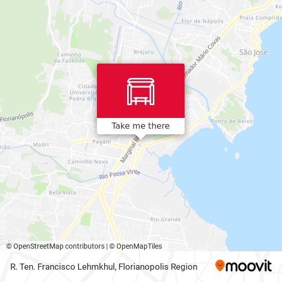 R. Ten. Francisco Lehmkhul map