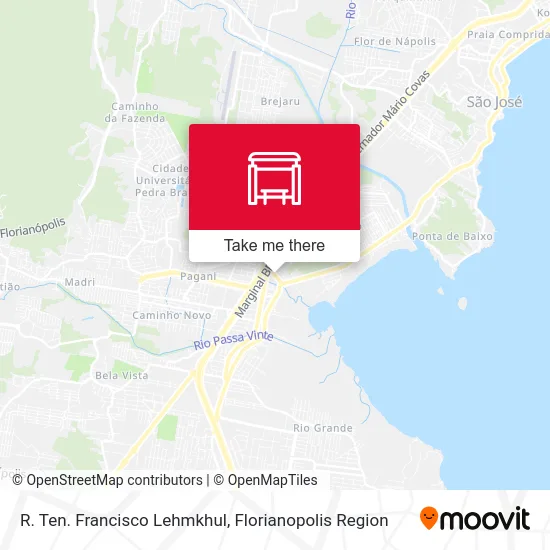 R. Ten. Francisco Lehmkhul map