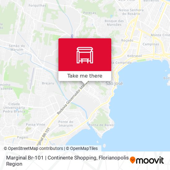 Marginal Br-101 | Continente Shopping map