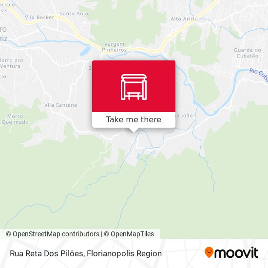 Mapa Rua Reta Dos Pilôes