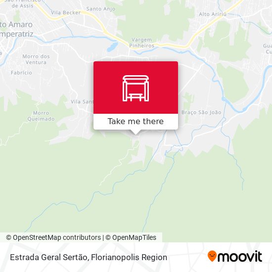 Estrada Geral Sertão map