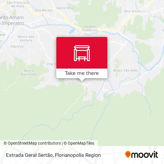 Estrada Geral Sertão map