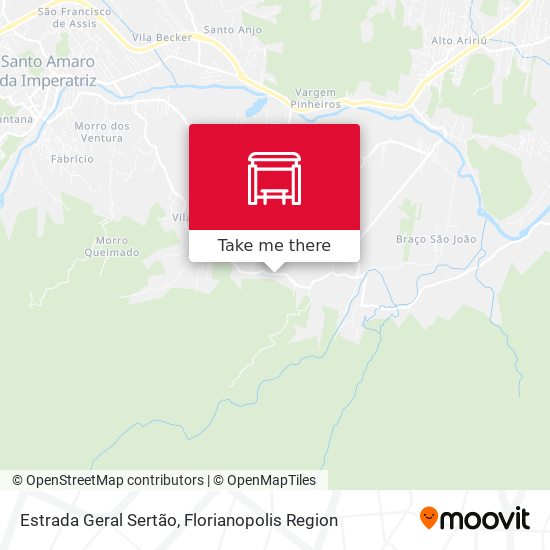 Estrada Geral Sertão map