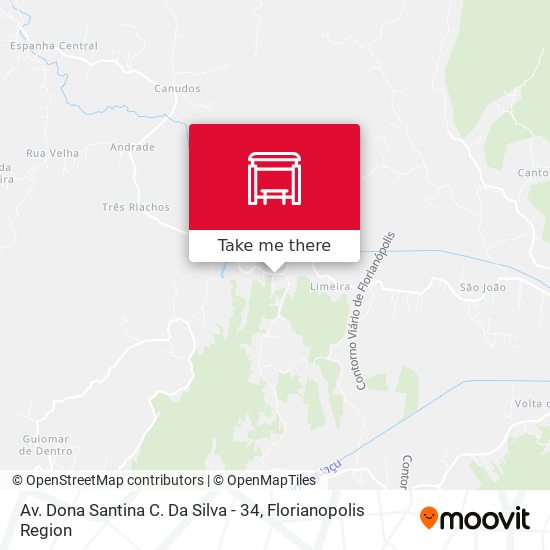 Av. Dona Santina C. Da Silva - 34 map