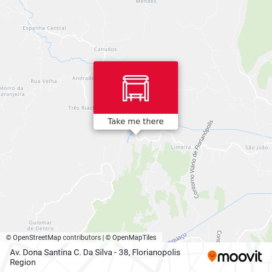 Av. Dona Santina C. Da Silva - 38 map