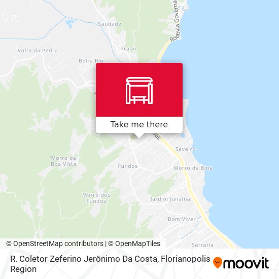 R. Coletor Zeferino Jerônimo Da Costa map