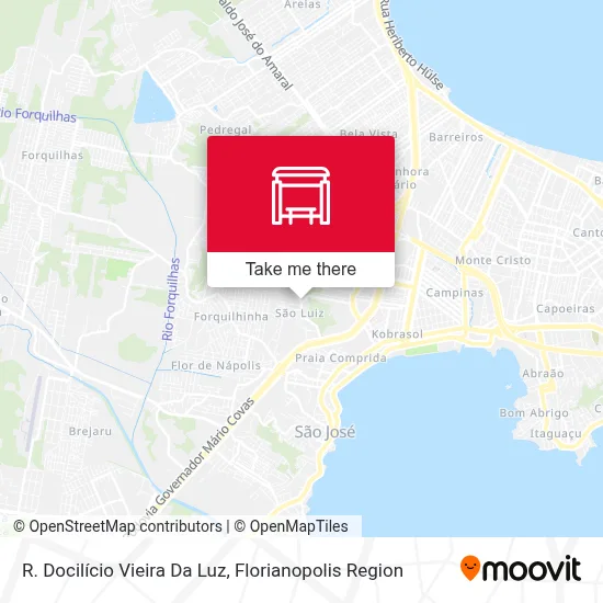 R. Docilício Vieira Da Luz map