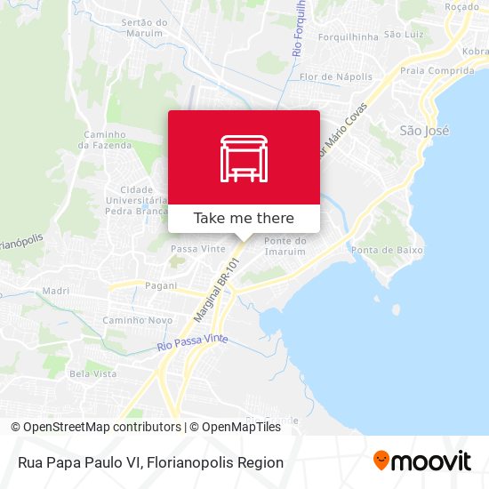 Mapa Rua Papa Paulo VI