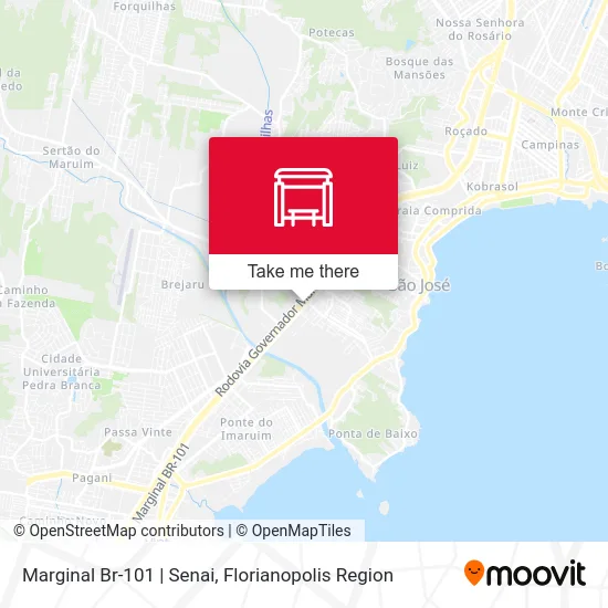 Marginal Br-101 | Senai map