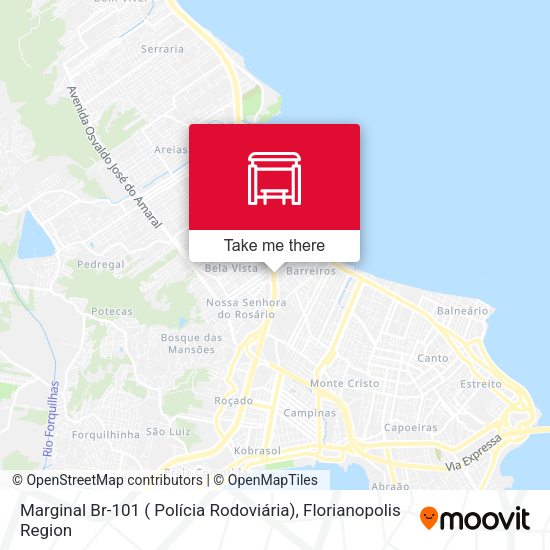 Marginal Br-101 ( Polícia Rodoviária) map