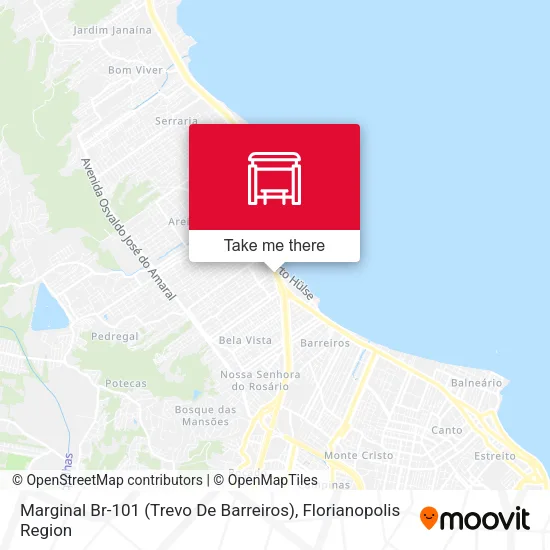 Marginal Br-101 (Trevo De Barreiros) map