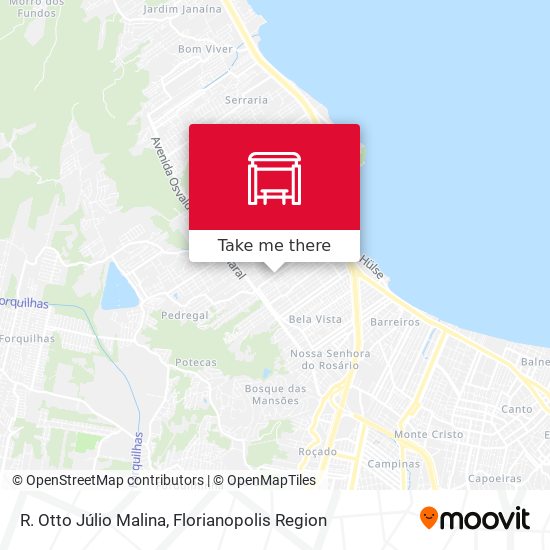 R. Otto Júlio Malina map
