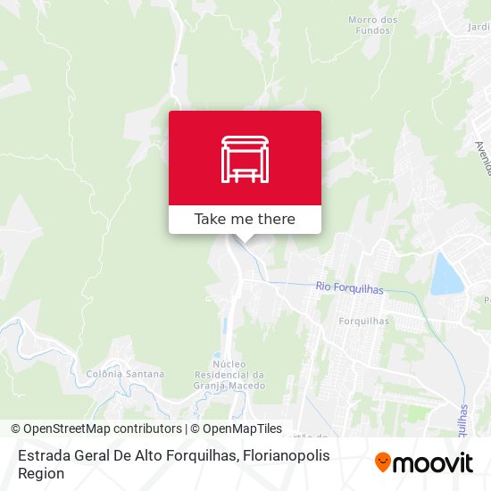 Estrada Geral De Alto Forquilhas map