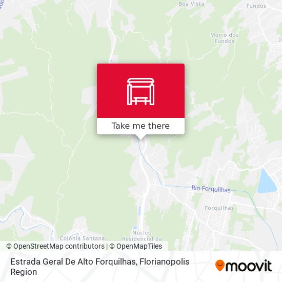 Estrada Geral De Alto Forquilhas map