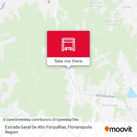 Estrada Geral De Alto Forquilhas map