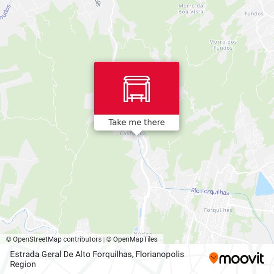 Estrada Geral De Alto Forquilhas map