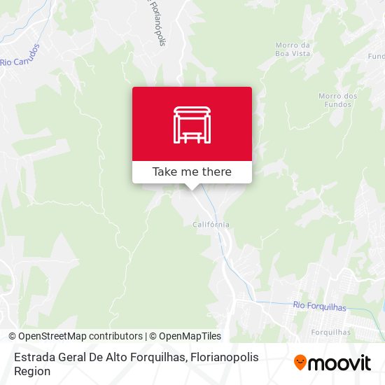 Estrada Geral De Alto Forquilhas map