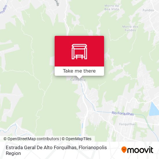 Estrada Geral De Alto Forquilhas map