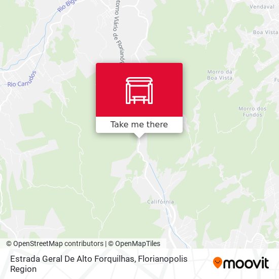 Estrada Geral De Alto Forquilhas map