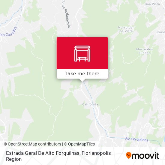 Estrada Geral De Alto Forquilhas map
