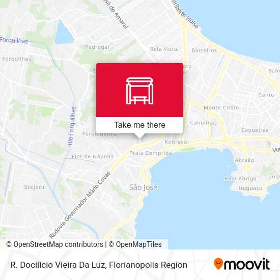 R. Docilício Vieira Da Luz map