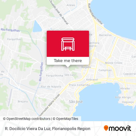 R. Docilício Vieira Da Luz map