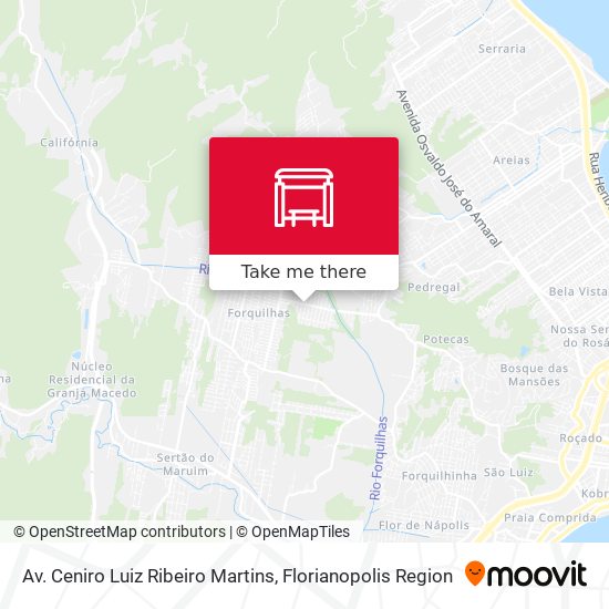Av. Ceniro Luiz Ribeiro Martins map