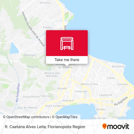 R. Caetana Alves Leite map
