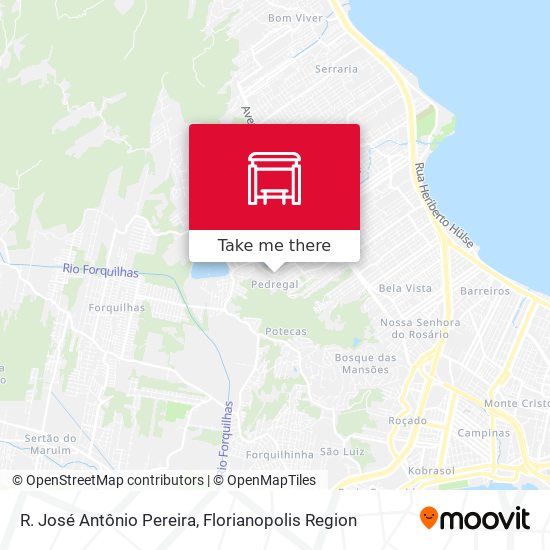 R. José Antônio Pereira map