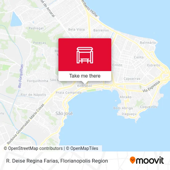 R. Deise Regina Farias map