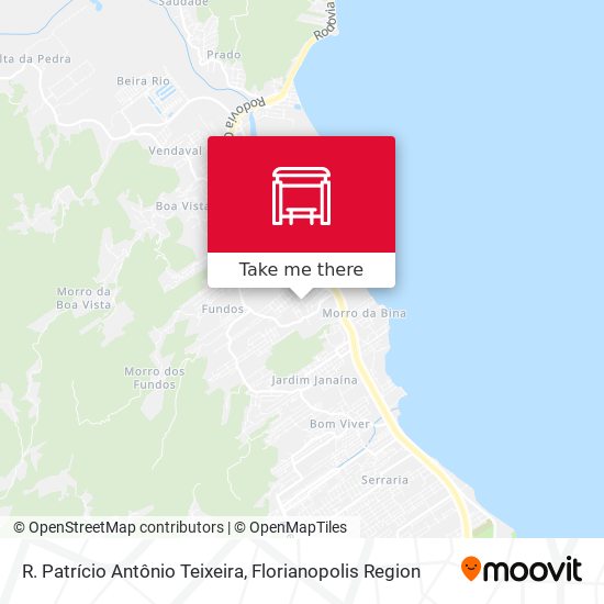 R. Patrício Antônio Teixeira map