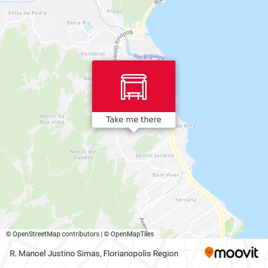 R. Manoel Justino Simas map