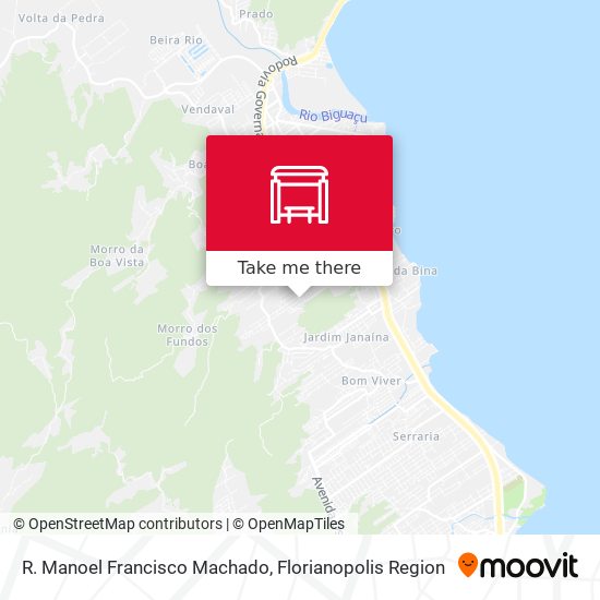 R. Manoel Francisco Machado map