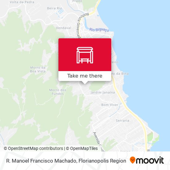 R. Manoel Francisco Machado map