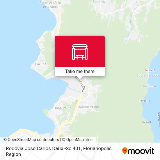 Rodovia José Carlos Daux -Sc 401 map