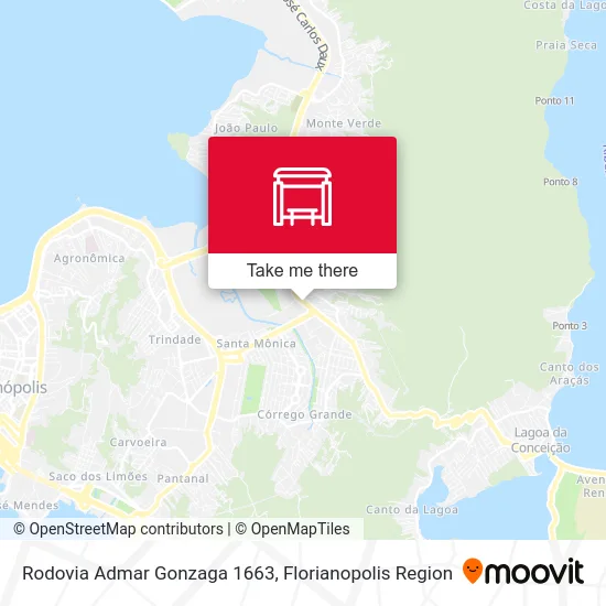 Rodovia Admar Gonzaga 1663 map