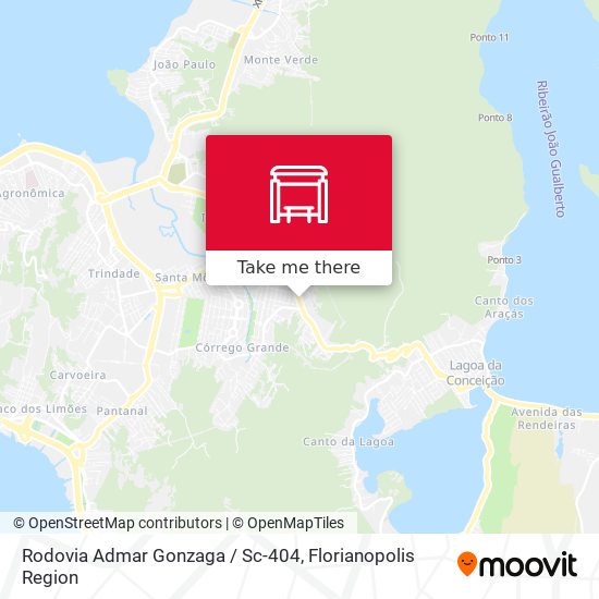 Rodovia Admar Gonzaga / Sc-404 map