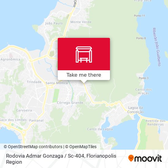 Rodovia Admar Gonzaga / Sc-404 map