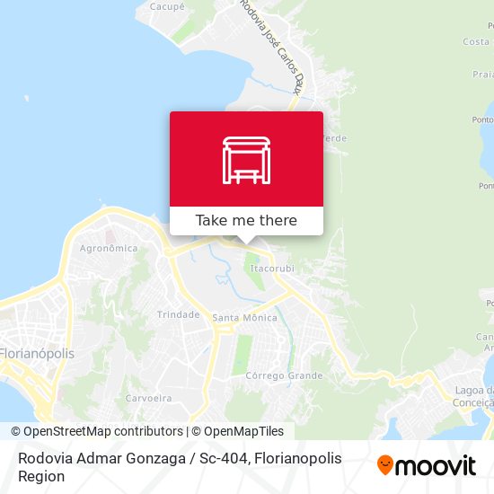 Rodovia Admar Gonzaga / Sc-404 map