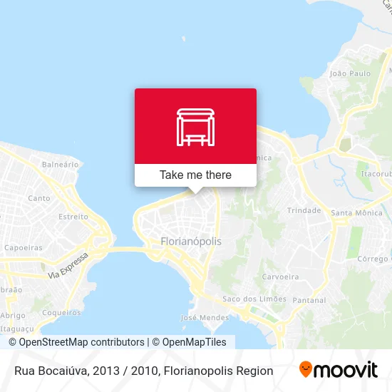 Rua Bocaiúva, 2013 / 2010 map