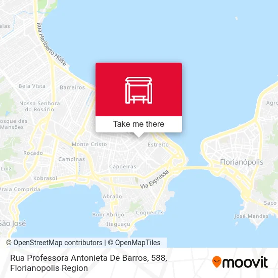 Rua Professora Antonieta De Barros, 588 map