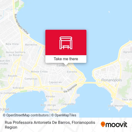 Rua Professora Antonieta De Barros map