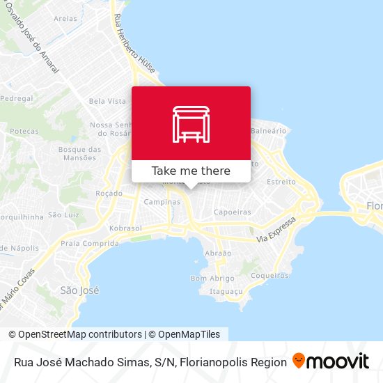 Rua José Machado Simas, S/N map