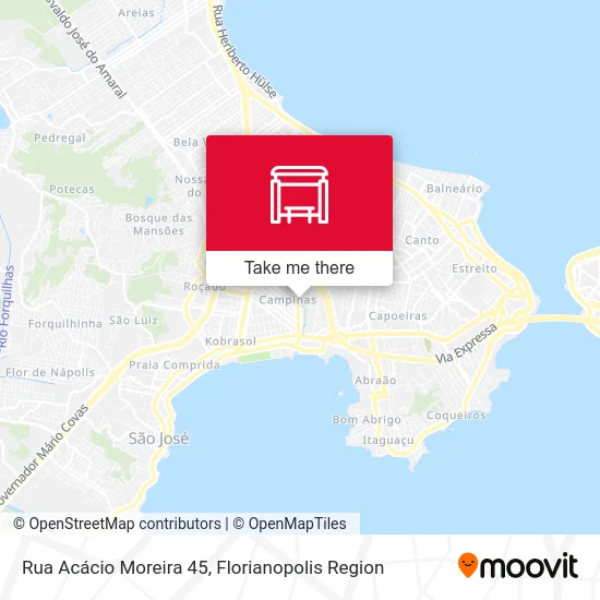 Rua Acácio Moreira 45 map