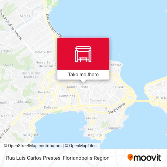Mapa Rua Luis Carlos Prestes