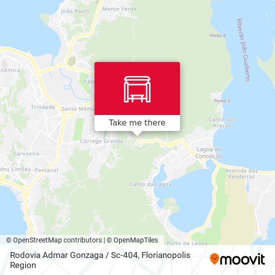 Rodovia Admar Gonzaga / Sc-404 map