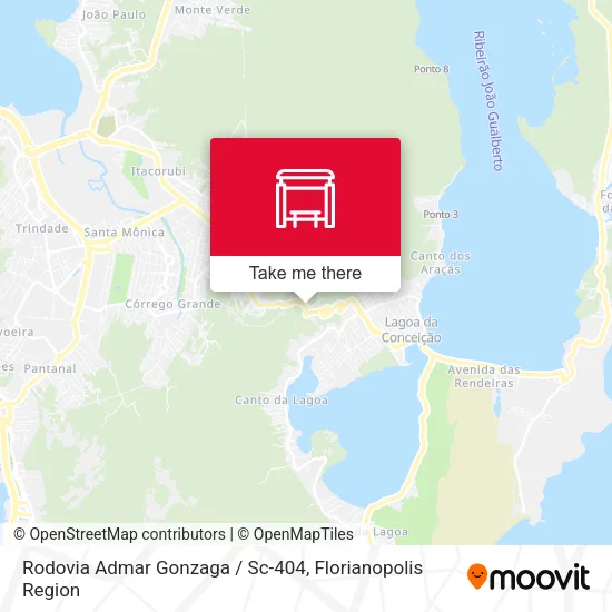 Rodovia Admar Gonzaga / Sc-404 map